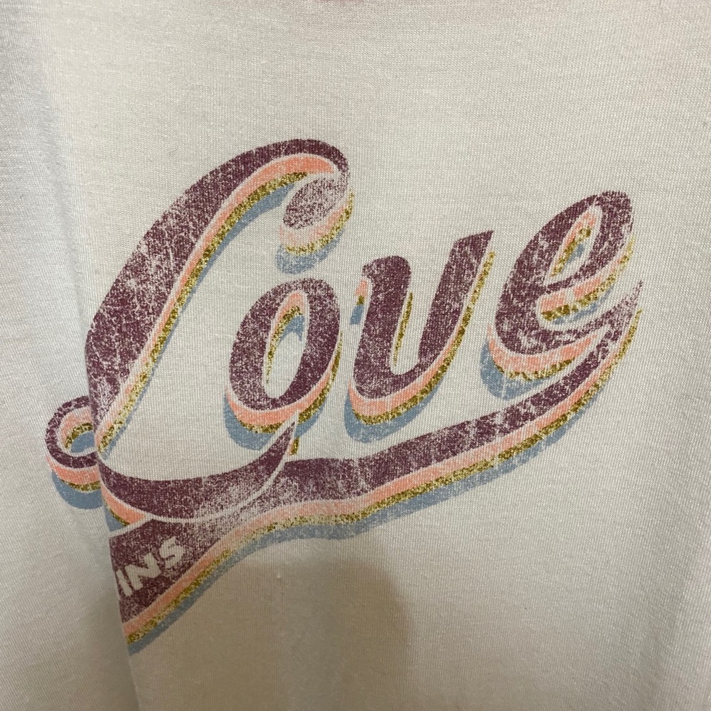 Love Glam Girl Graphic Tee Love Wins Size M 10/12 - Picture 2 of 7